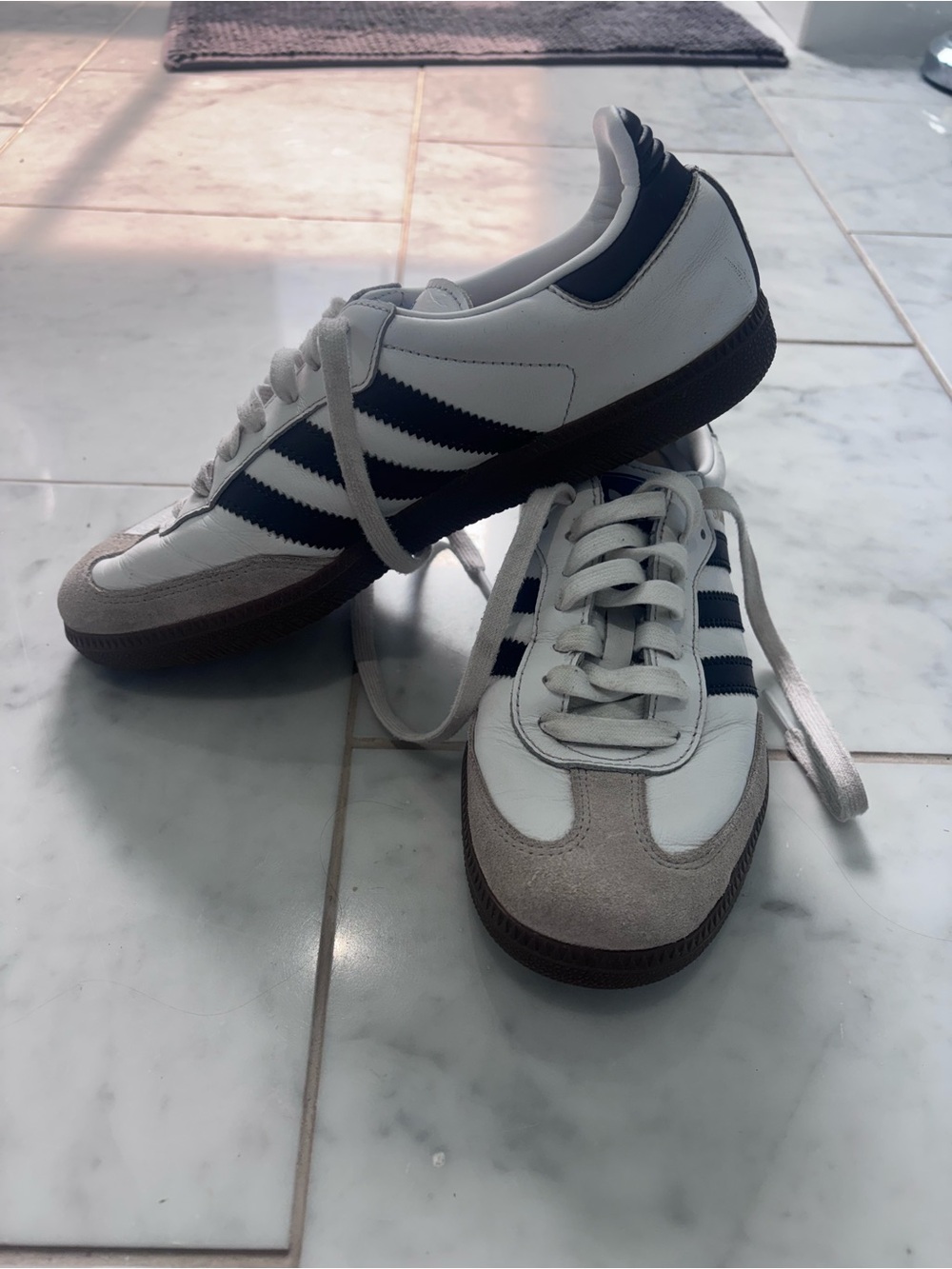 adidas Samba Retro White with black stripes - Picture 5 of 10